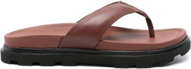 UGG Slippers Heren Capitola Flip Maat: 46 Materiaal: Leer Kleur: Cognac