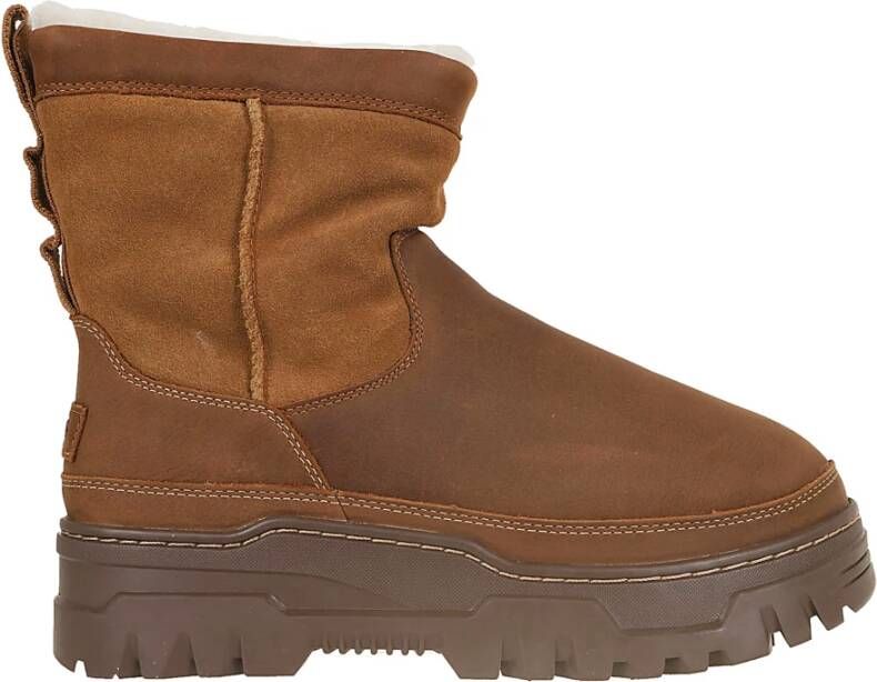 UGG Snowboots Heren Heritage Pull On Tg Maat: 45 Materiaal: Nubuck Kleur: Cognac
