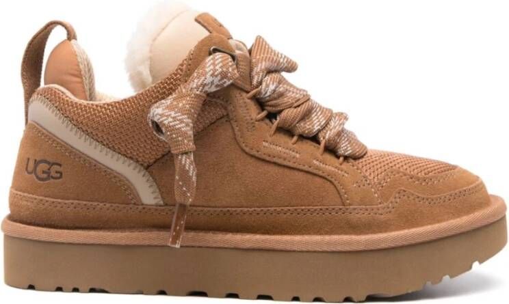 UGG Lage Sneakers W Lowmel Maat: 37 Materiaal: Suède Kleur: Cognac