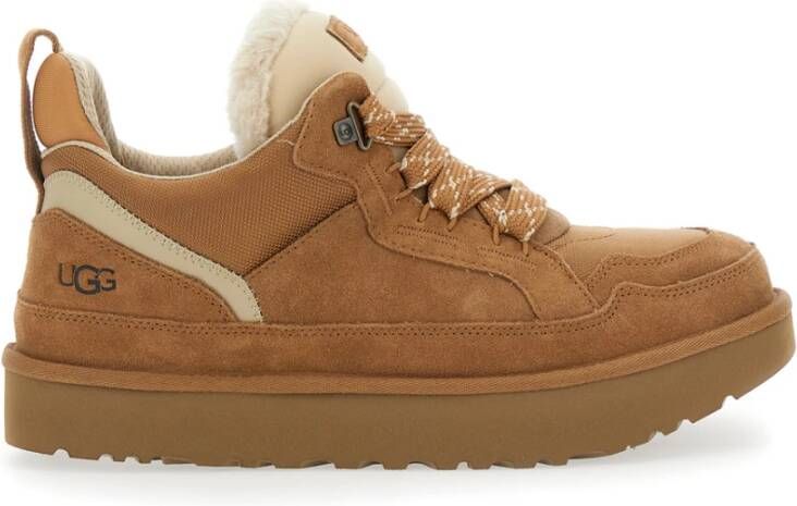 UGG Lage Sneakers Heren M Lowmel Maat: 44 Materiaal: Suède Kleur: Camel