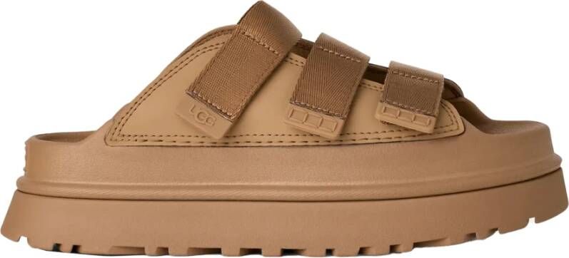 UGG Bruine Sandalen met Klittenbandsluiting