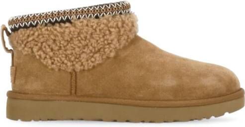 UGG Bruine Suède Enkellaarzen voor Vrouwen