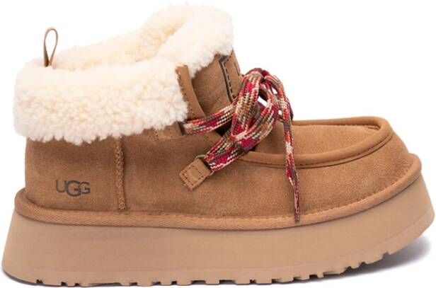 Ugg Funkarra Cabin Cuff Laarzen Cognac 1143954-Che Bruin Dames