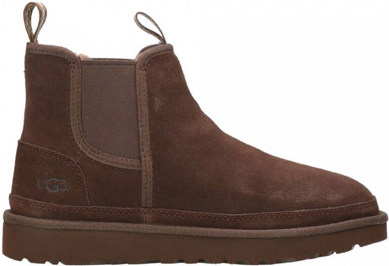 Ugg Neumel Chelsea laars voor Heren in Brown Leder - Schoenen.nl