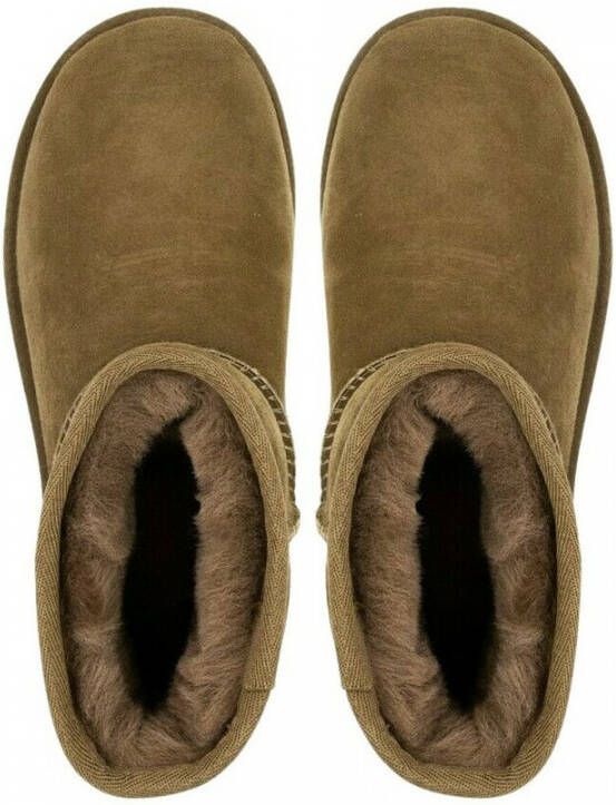 UGG Enkellaarsjes Laarzen Suède Classic Mini II Beige combi