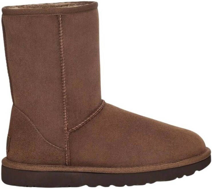 Ugg Koffiebruine Classic Short II Suède Laarzen Brown Dames