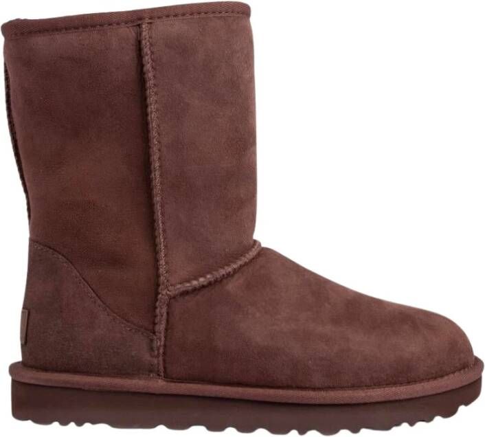 Ugg Koffiebruine Classic Short II Suède Laarzen Brown Dames