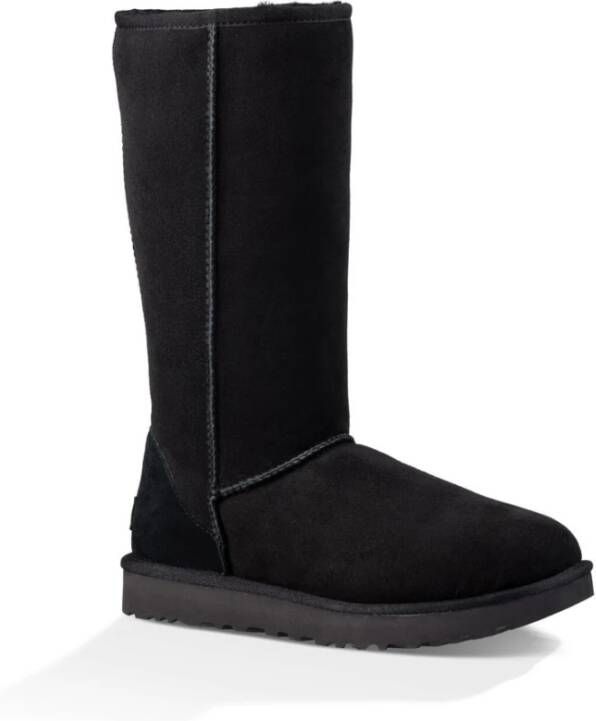 UGG Vachtlaarzen Dames Classic Tall Ii Maat: 41 Materiaal: Suède Kleur: Zwart