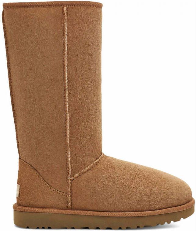UGG Vachtlaarzen Dames Classic Tall Ii Maat: 39 Materiaal: Suède Kleur: Cognac