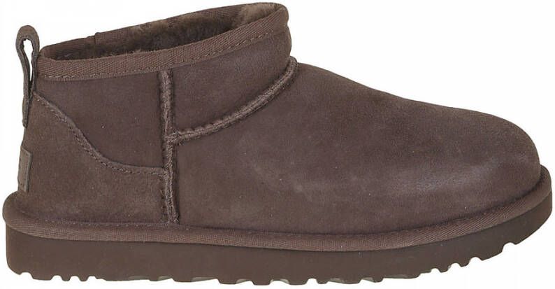 UGG Vachtlaarzen Dames W Classic Ultra Mini Maat: 39 Materiaal: Suède Kleur: Bruin