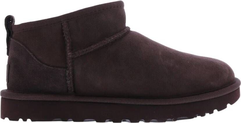 UGG Vachtlaarzen Dames W Classic Ultra Mini Maat: 39 Materiaal: Suède Kleur: Bruin