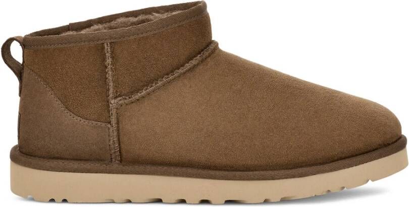 UGG Vachtlaarzen Heren Classic Ultra Mini Suède Bruin