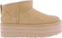 UGG Vachtlaarzen Dames W Classic Ultra Mini Platform Maat: 36 Materiaal: Suède Kleur: Beige - Thumbnail 1