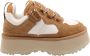 UGG dames veterschoen Astromel suède en textiel bruin beige - Thumbnail 2