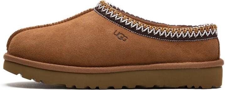 UGG Pantoffels Sloffen Instappers Suède Harde zool Dichte hiel 5955 Zwart - Foto 8