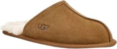 UGG Pantoffels Heren Sloffen Instappers Wol Harde zool Open hiel 1101111 Cognac - Foto 10