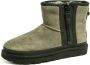 Ugg Dames Classic Mini Zip Tape Logo Winterlaarzen Aw23 Green Dames - Thumbnail 1