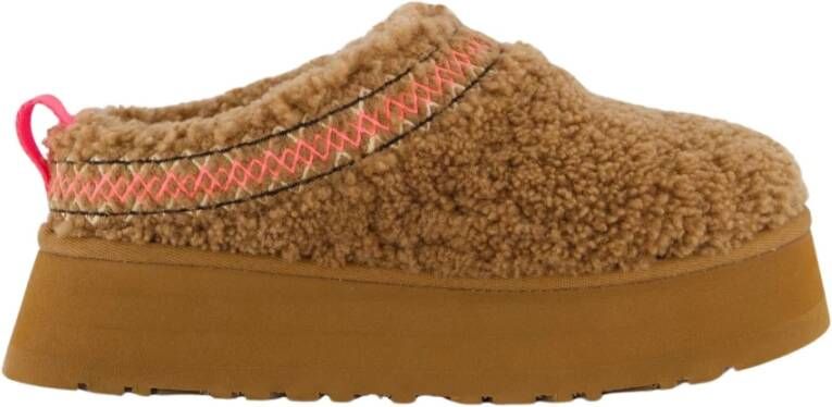 UGG Pantoffels Dames W Tazz Braid Maat: 42 Materiaal: Leer Kleur: Cognac