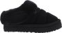 Ugg Shearling Platform Pantoffels met Gewatteerde Kraag Black Dames - Thumbnail 8