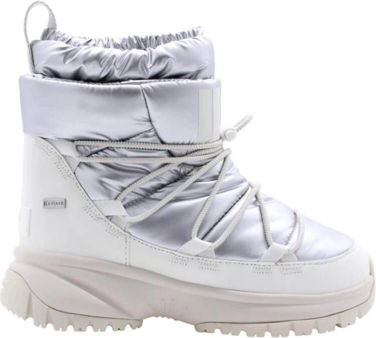 UGG Snowboots Dames Yose Puffer Mid Metallic Maat: 36 Materiaal: Textiel Kleur: Zilver