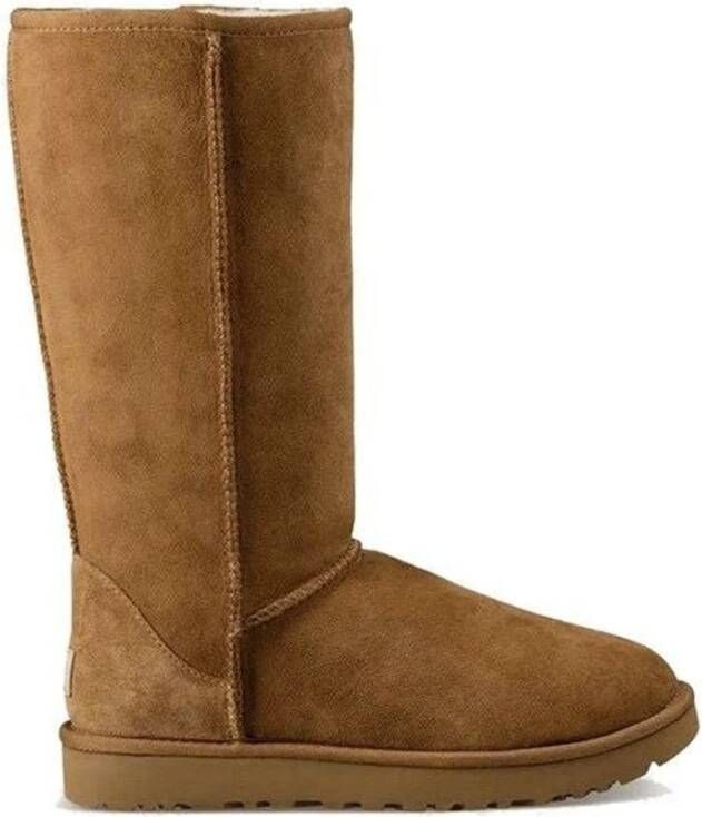 UGG Vachtlaarzen Dames Classic Tall Ii Maat: 39 Materiaal: Suède Kleur: Cognac
