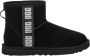 Ugg Dames Classic Mini Side Logo II Boots Zwart - Thumbnail 1