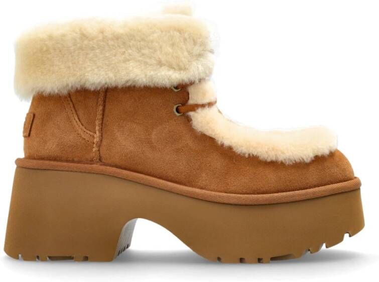 Ugg Classic Esmee Lace Up-laars in Brown - Foto 7