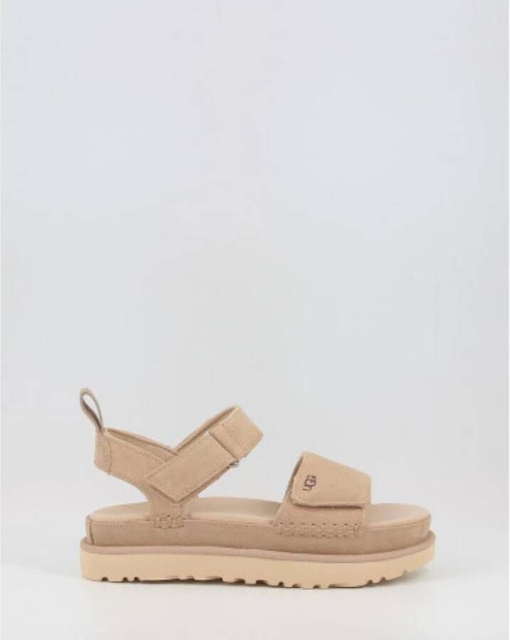 Ugg Flat Sandals Beige Dames