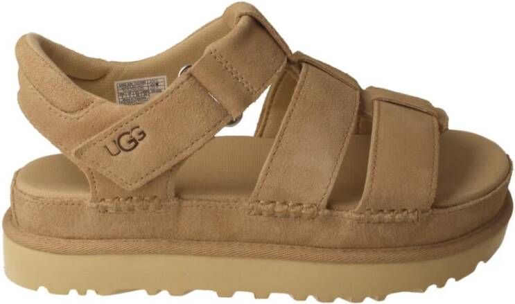 Ugg Flat Sandals Beige Dames