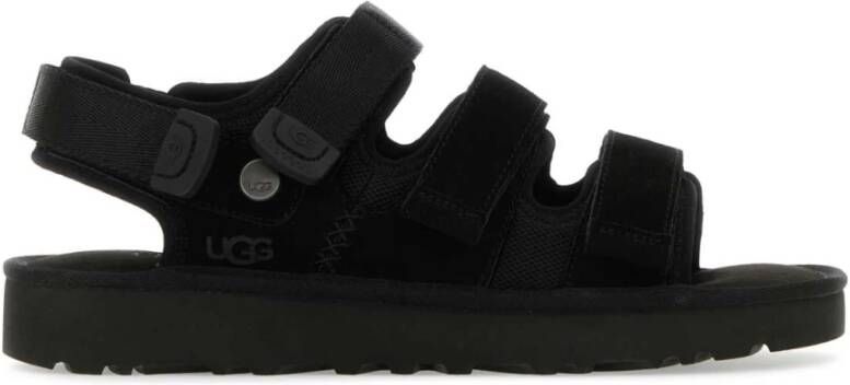 Ugg Flat Sandals Black Dames