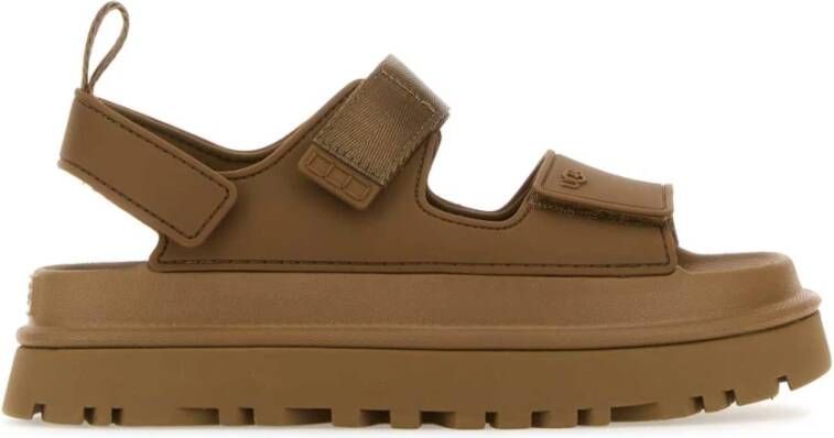 Ugg Flat Sandals Brown Dames