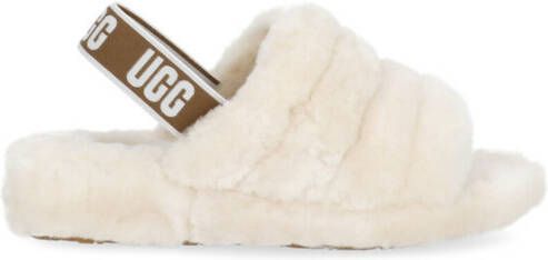 Ugg Fluff Yeah Logo sloffen beige 1095119 fluff yeah nat Beige Dames - Foto 11