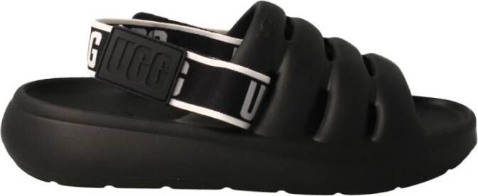 Ugg Flat Sandals Zwart Dames