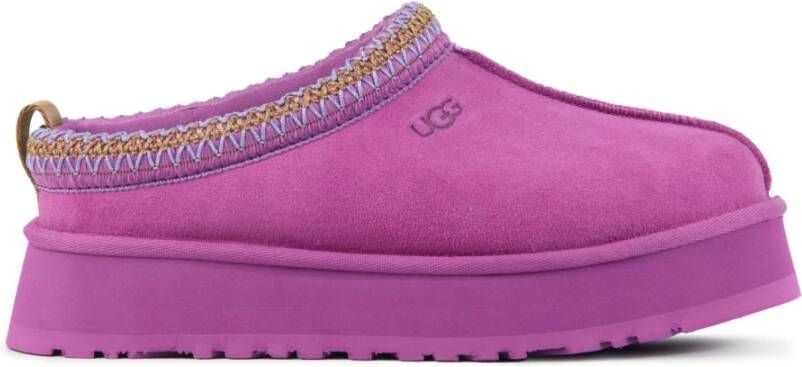 Ugg Fuchsia Suède Pantoffels Pink Dames