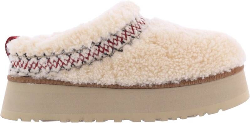 Ugg Beige Leren Vlecht Platform Slip-On Beige - Foto 3