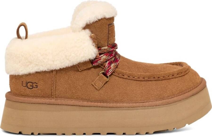 Ugg Funkarra Cabin Cuff Laarzen Cognac 1143954-Che Bruin Dames