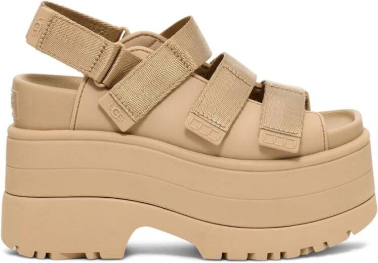 UGG Goldenrise Platform Sandalen in Geel