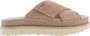 Ugg Goldenstar Cross Slide Sandalen Beige Dames - Thumbnail 1
