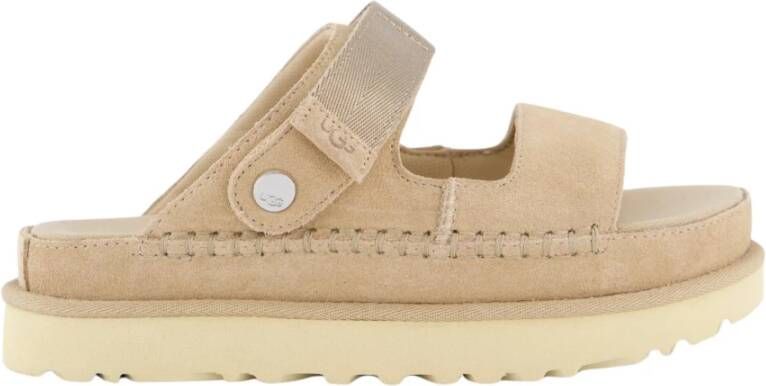 UGG Slippers Dames W Goldenstar Glide Maat: 36 Materiaal: Suède Kleur: Beige