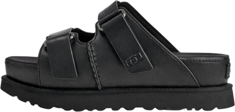 Ugg Slippers met plateauzool en klittenbandsluiting model 'GOLDENSTAR'