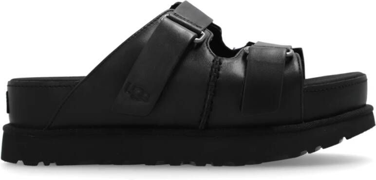 Ugg Slippers met plateauzool en klittenbandsluiting model 'GOLDENSTAR'