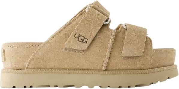UGG Slippers Dames W Goldenstar Hi Slide Maat: 41 Materiaal: Suède Kleur: Beige