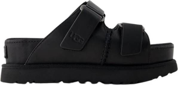 Ugg Zwarte platte schoenen Goldenstar Hi Slide Black Dames