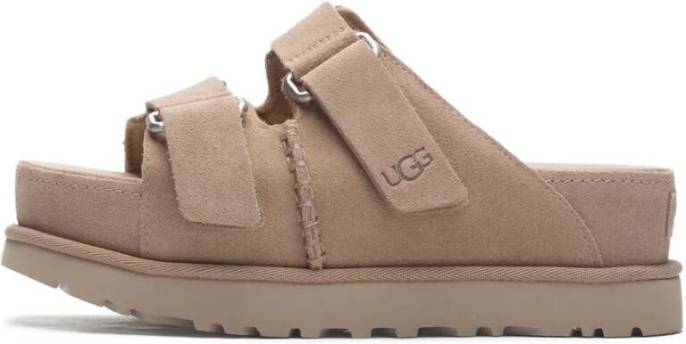 UGG Slippers Dames W Goldenstar Hi Slide Maat: 43 Materiaal: Suède Kleur: Beige - Foto 3