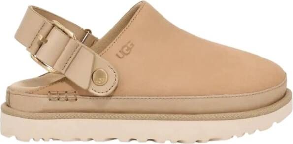 UGG Slippers Dames W Goldenstar Villa Clog Maat: 42 Materiaal: Nubuck Kleur: Camel