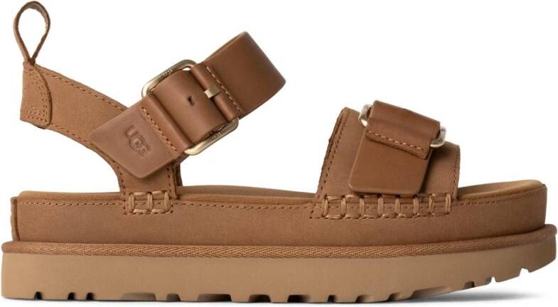 UGG Dames W Goldenstar Villa Nubuck Cognac