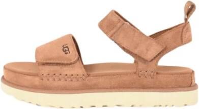 Ugg Gouden Ster Suède Sandalen Brown Dames