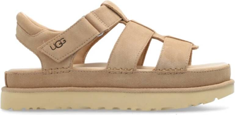 Ugg Goudenband platform sandalen Beige Dames