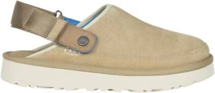 Ugg GoudenKost Leren Klomp Sandaal Beige Heren