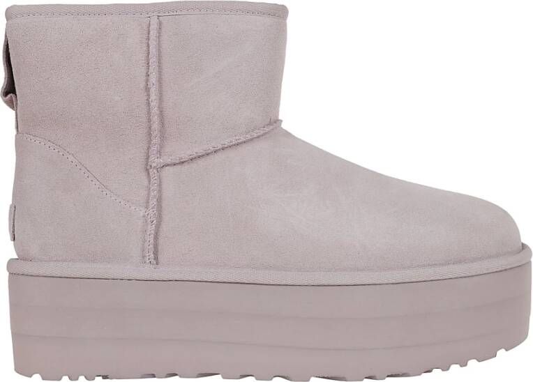 Ugg Grijze Enkellaarzen met 5cm Hak Gray Dames